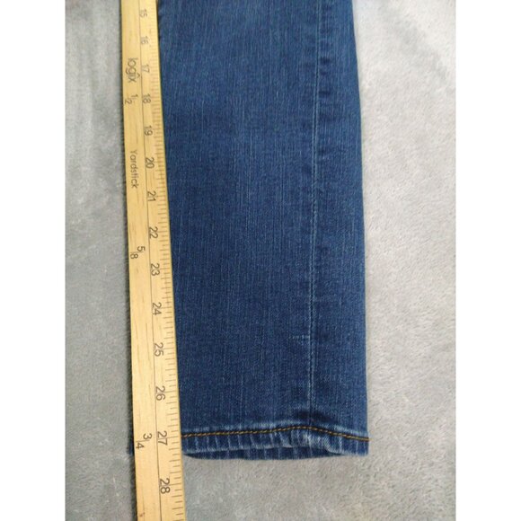 True Religion Jeans Girls 14 Blue Denim Stretch Slim Straight Savage Saloon - Picture 5 of 12